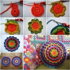DIY Crochet Flower (video) | Decorative X