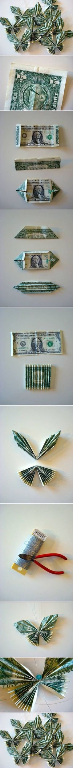 Money Butterfly Origami Picture Tutorial